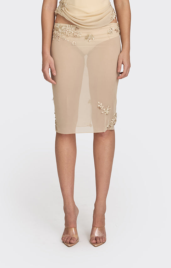 Knee Length Beige Skirt Xxl Knee Length Plus Size Khaki Skirt With