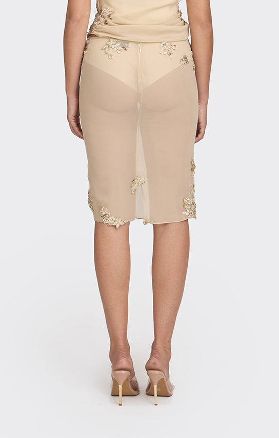 Belle Lace Knee-Length Skirt – Stolen Stores