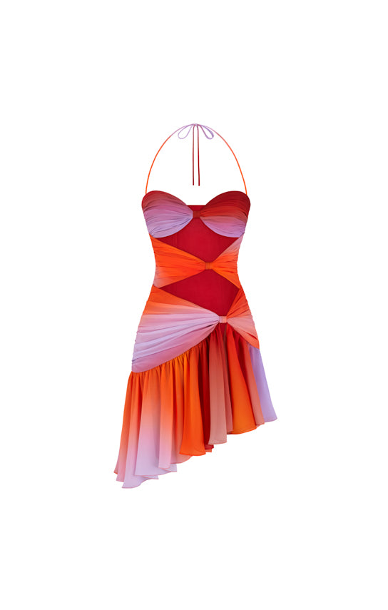Betta Draped Mini Dress (Exclusive Print) – Stolen Stores