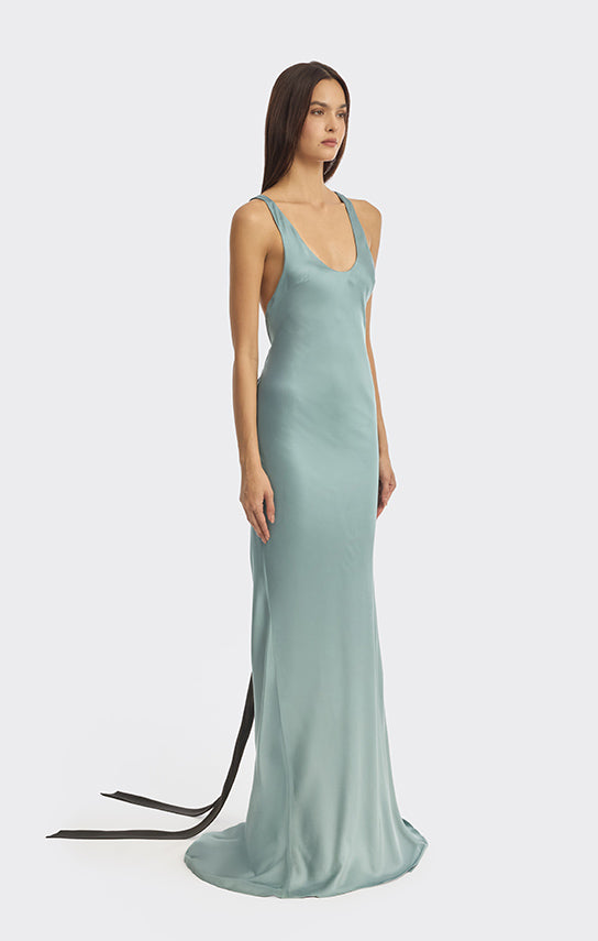 slip halter maxi dress HALTER BIAS MAXI SLIP DRESS IN COBALT | CULT MIA