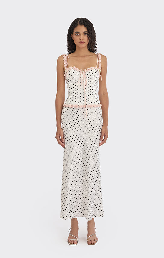 Cake Bustier Polka Dot, Printed Satin Bustier – Stolen Stores
