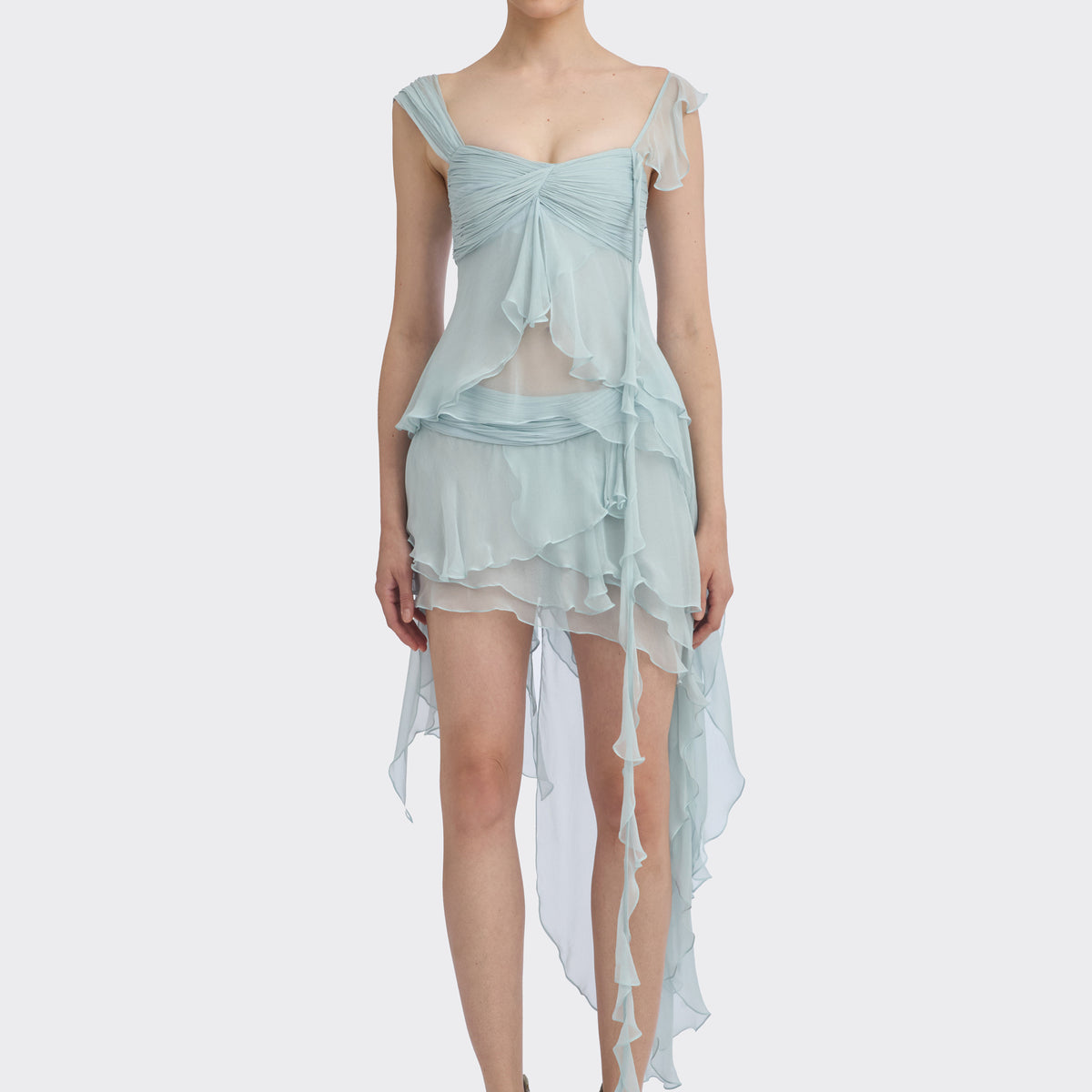 Fairy Asymmetrical Mini Top in Crinkled Chiffon – Stolen Stores