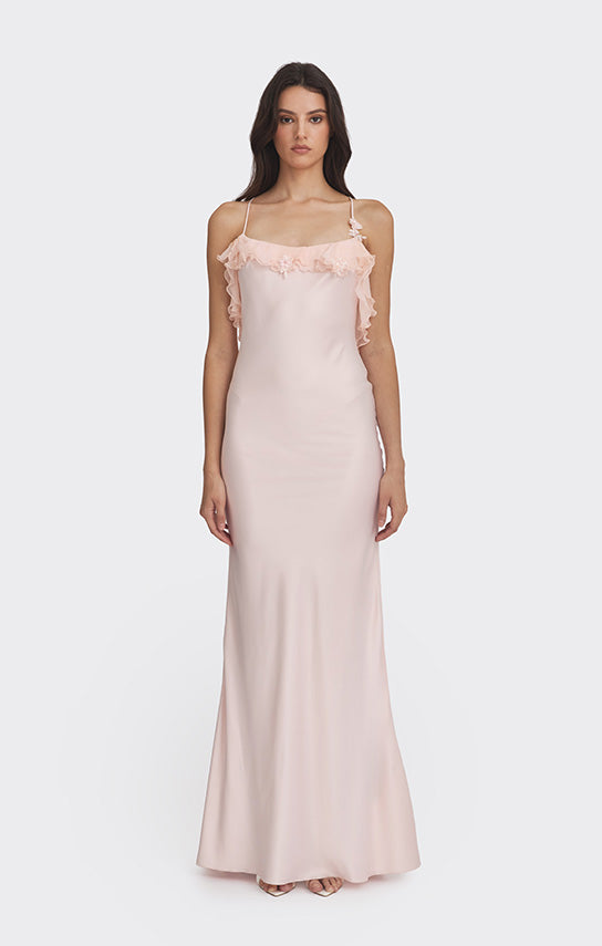 fitted lace wedding dress Fairy Ruffle Maxi Dress – Stolen Stores
