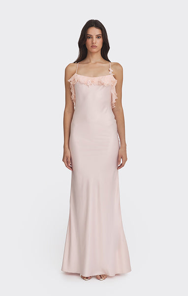 Fairy Ruffle Maxi Dress XXS / Pink Fairy Ruffle Maxi Dress XXS / Pink