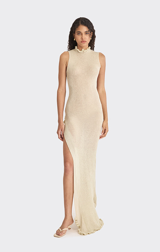 Knit Low-Back Maxi Dress Stolen Stores Knit Low-Back Maxi Dress Stolen Stores