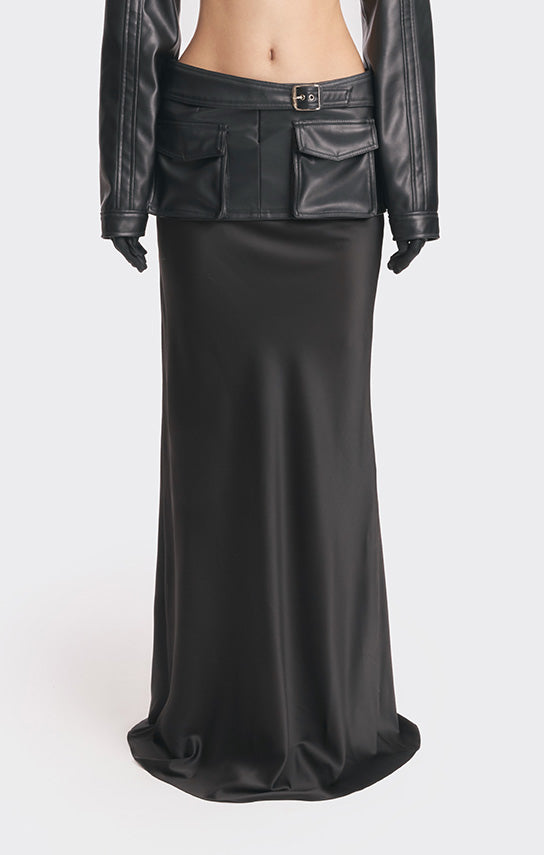 Leather Racing Belt Maxi Skirt – Stolen Stores