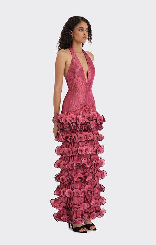 m&s pink dress Stolen Stores MS. GODET ASYMMETRIC DRESS IN PINK