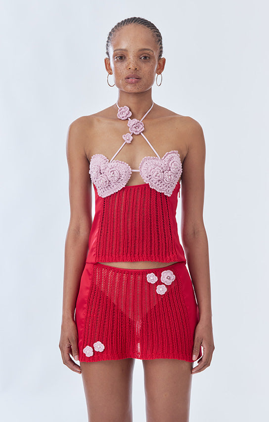 crochet heart dress Crochet Valentine's Day Dress