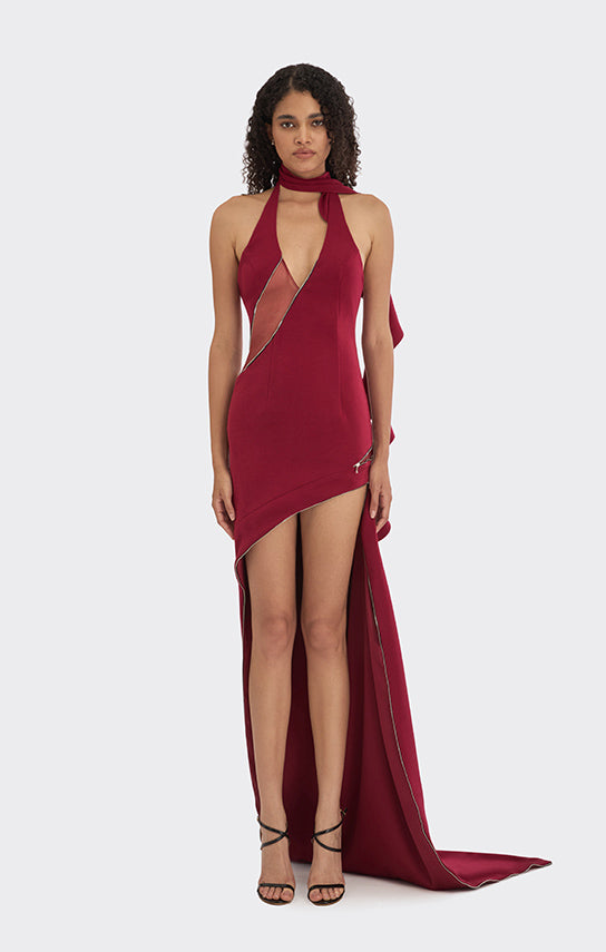 Spiral Asymmetric Zip Maxi Dress Stolen Stores Spiral Asymmetric Zip Maxi Dress Stolen Stores