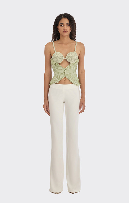 トップス Lotus Spiral Lotus Leaf Top, Corset Waist – Stolen Stores