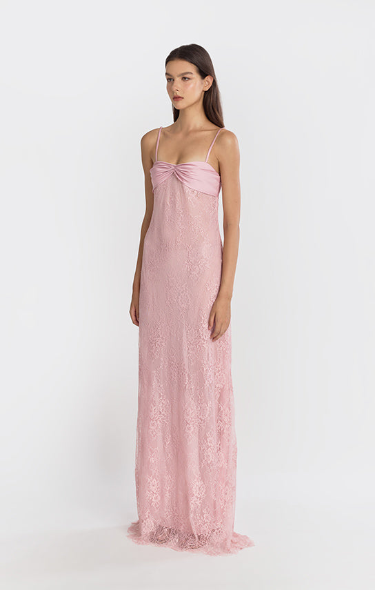 Swan Slip Maxi Dress (Lace) M / White Swan Slip Maxi Dress (Lace) M / White