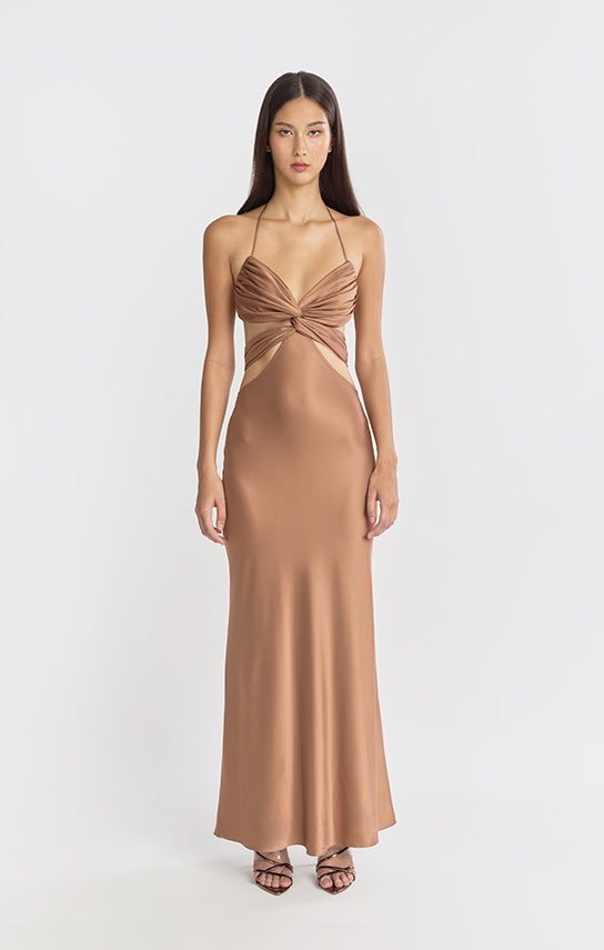 butterfly cut out dress AREA