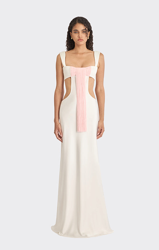 slip cut dress Silk Slip Dress Maxi YAEL