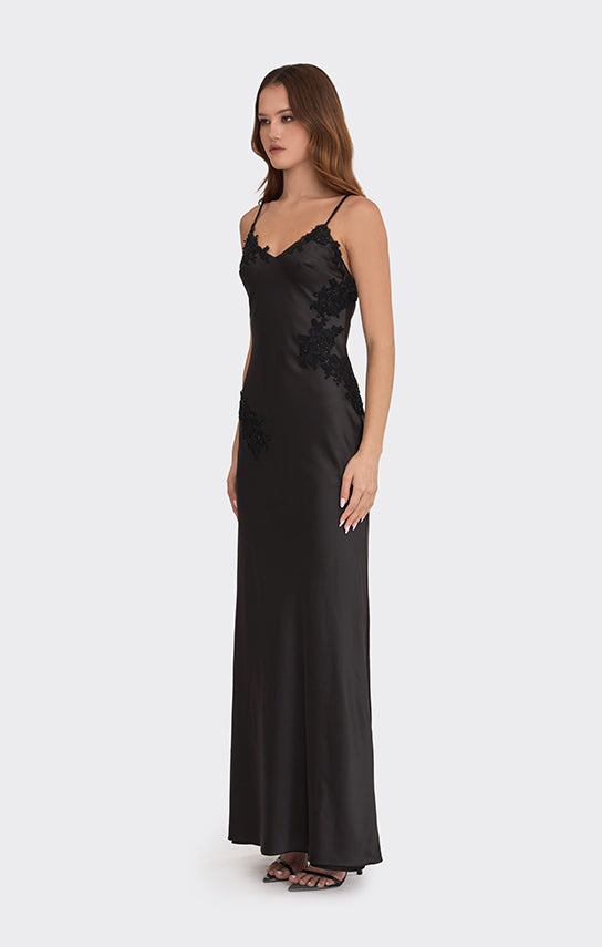 Signature V Neck Maxi Dress (Lace) XS / Pink Signature V Neck Maxi Dress (Lace) XS / Pink