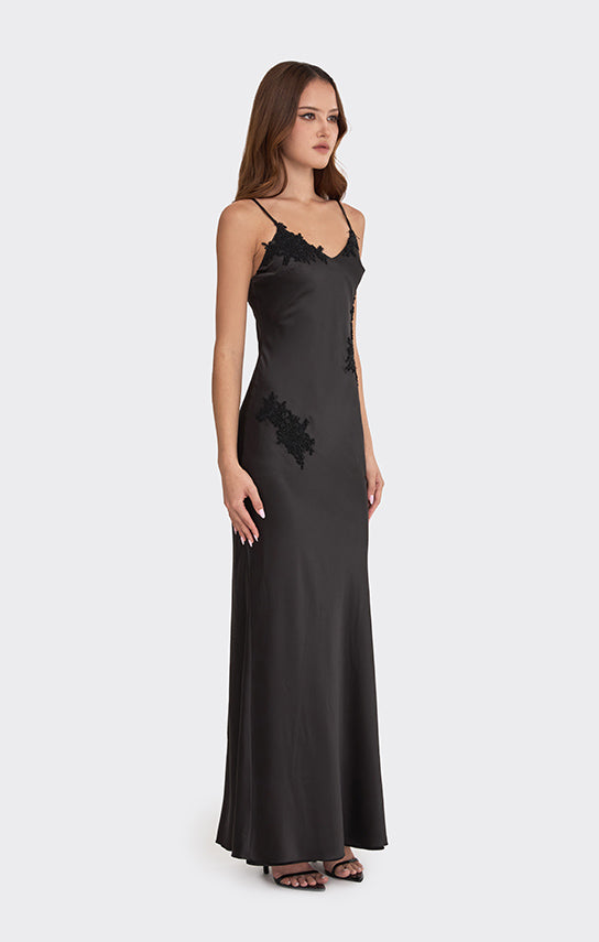 Signature V Neck Maxi Dress (Lace) XS / Pink Signature V Neck Maxi Dress (Lace) XS / Pink