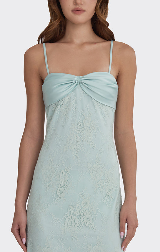 stolen stores swan slip maxi dress Swan Slip Maxi Dress, Polka Dot Satin XS / Black (Polka Dots)