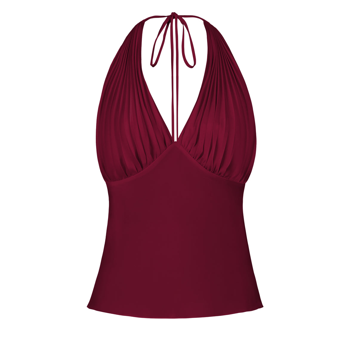 【PORTERNA】25SS★ PRTN) Holter Neck Button Layered Short OP Port Authority Women's Stretch Heather Open Neck Top