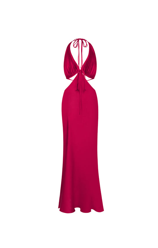 Ms. Pleat Cut-Out Dress (One-Tone) - Stolen Stores M / Longan (Beige)/Beige Trim Ms. Pleat Cut-Out Dress (One-Tone) - Stolen Stores M / Longan (Beige)/Beige Trim