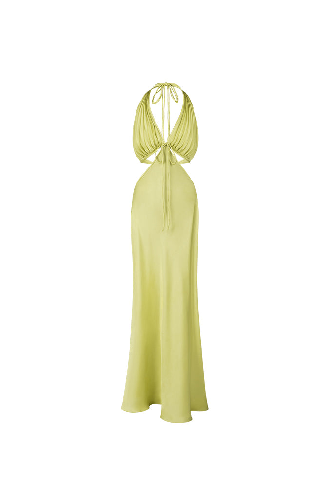 Ms. Pleat Cut-Out Dress (One-Tone) - Stolen Stores M / Longan (Beige)/Beige Trim Ms. Pleat Cut-Out Dress (One-Tone) - Stolen Stores M / Longan (Beige)/Beige Trim
